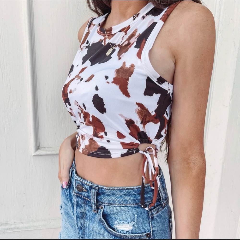 EUC Cow Print Tank Top